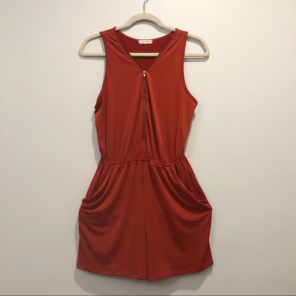 Summer Romper Burnt Orange